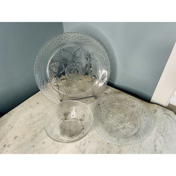 New Cristal D'Arques Durand Vintage Set (1) Dinner (1) Lunch Plate (1) Bowl - Picture 12 of 16